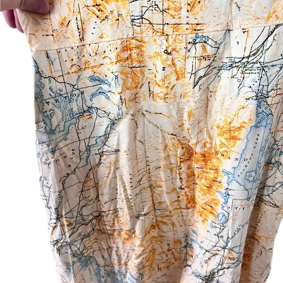 Urban Outfitters By The Sea Map Print Mini Dress - Picture 9 of 14